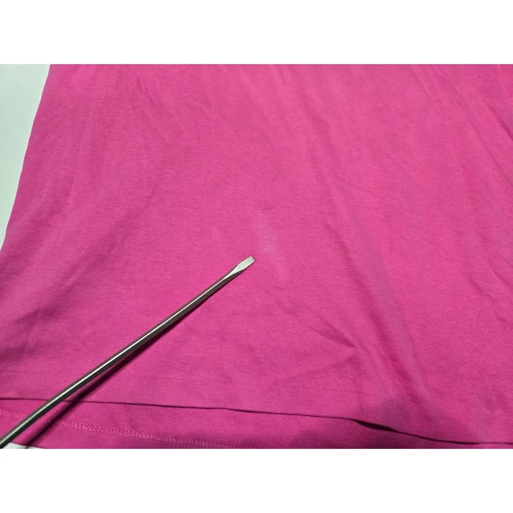 Polo by Ralph Lauren Pink Cotton Polo Shirt Short‎ Sleeve Made USA Men L Faded